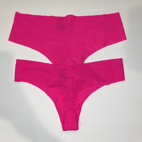 Victoria's Secret PINK Panties Womens Medium Pink Yoga Seamless Thong Hipster - Picture 5 of 5
